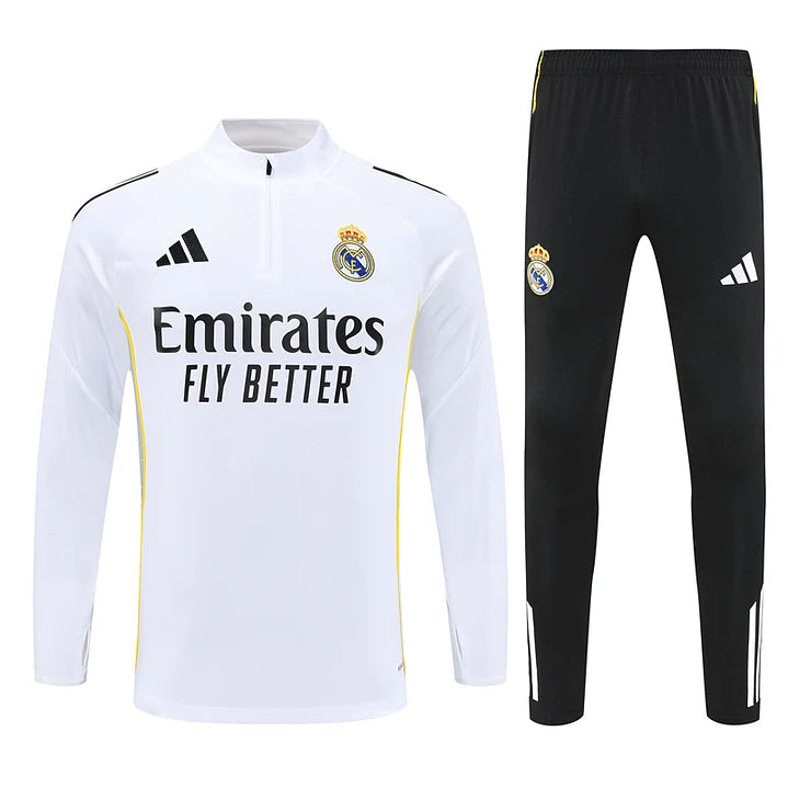 Conjunto Fato de Treino Real Madrid 25/26 - Branco