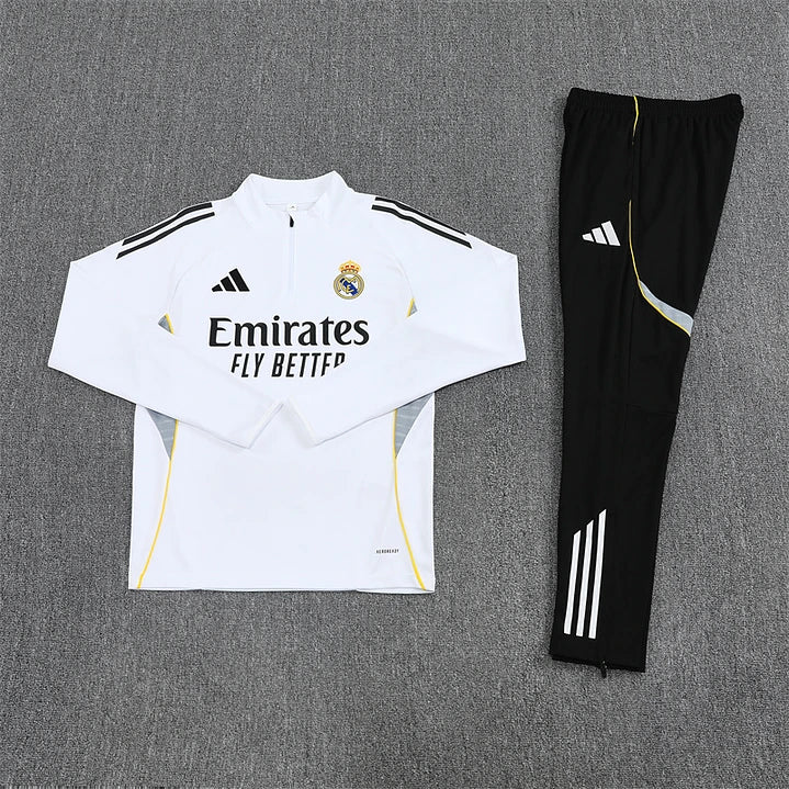 Conjunto Fato de Treino Real Madrid 25/26 - Branco
