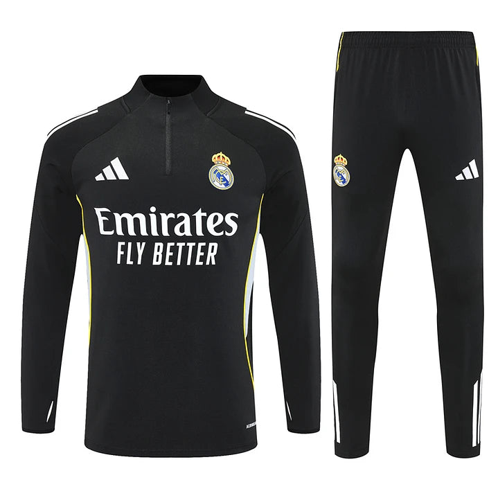 Conjunto Fato de Treino Real Madrid 25/26 - Preto