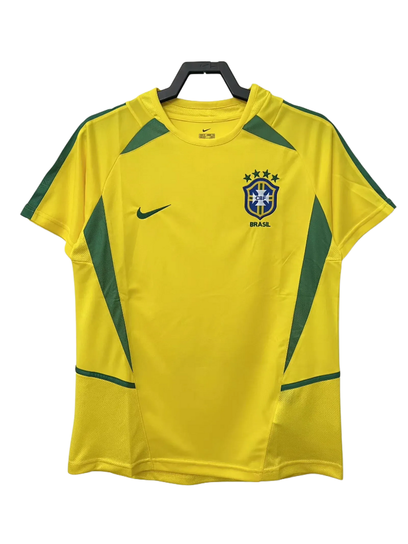 Camisola Brasil 2002 I Home - Versão Retrô