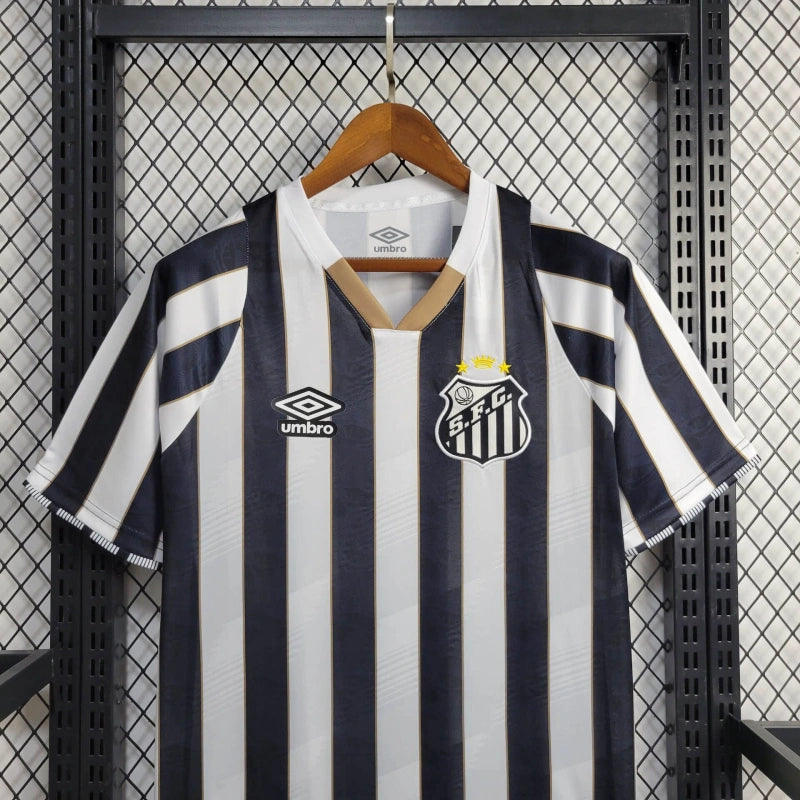 CAMISA DO SANTOS 24/25 PRETO E BRANCO