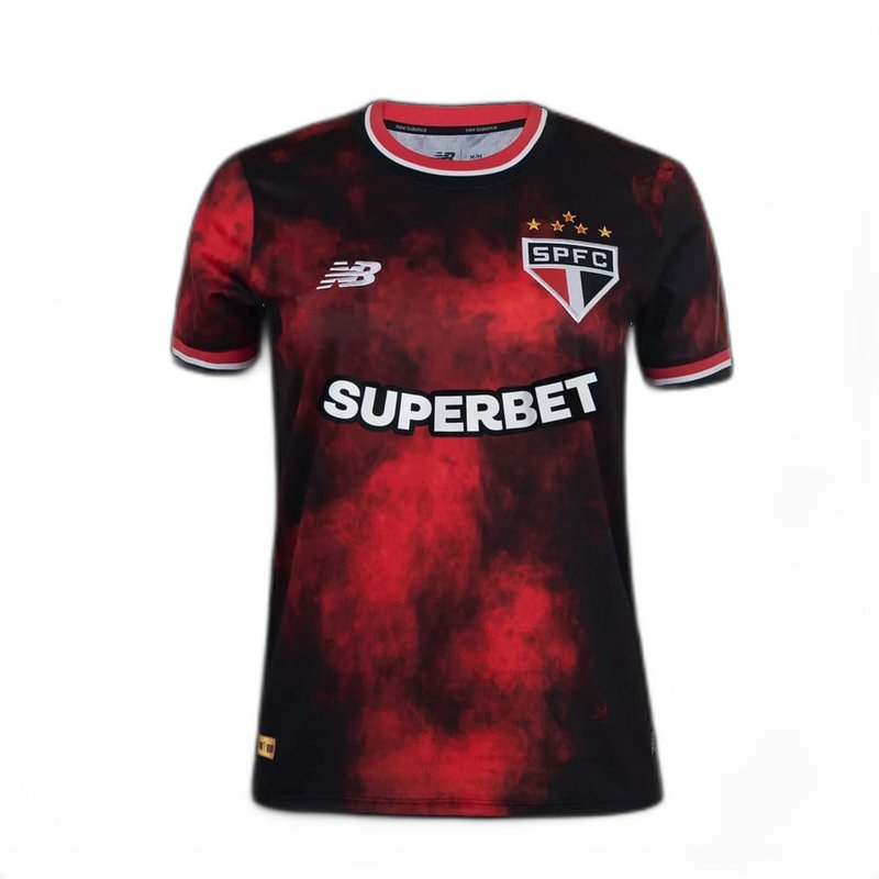 Camisola São Paulo 24/25 Comemorativa Preta - Feminina