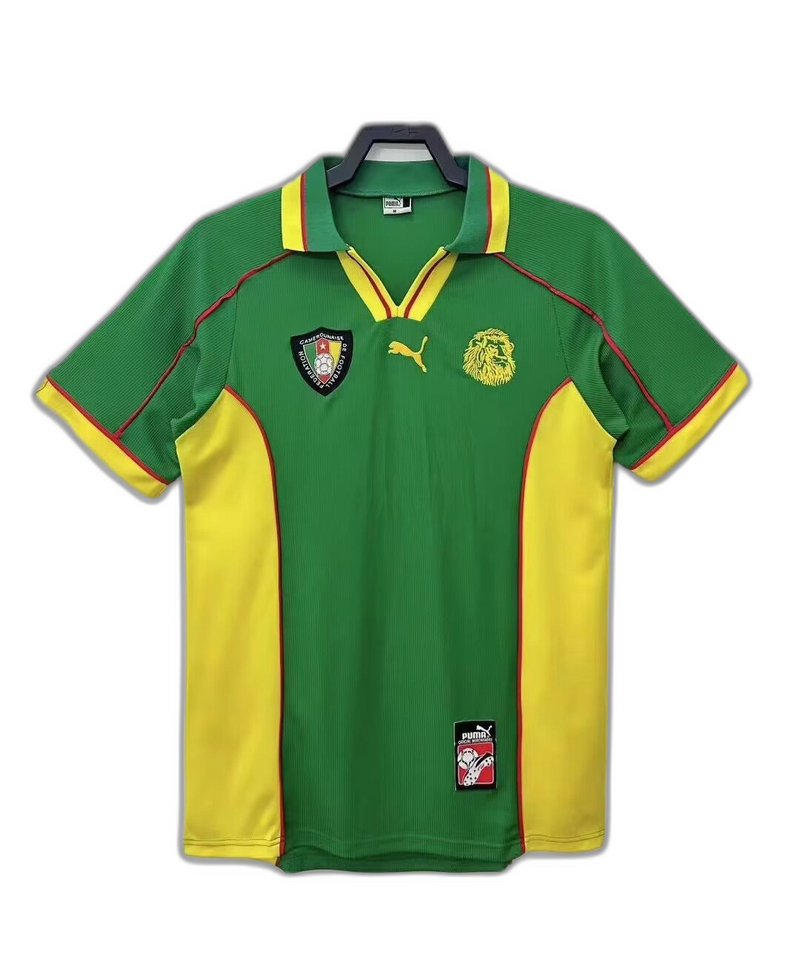 Camisola Camarões 1998 I Home - Versão Retrô