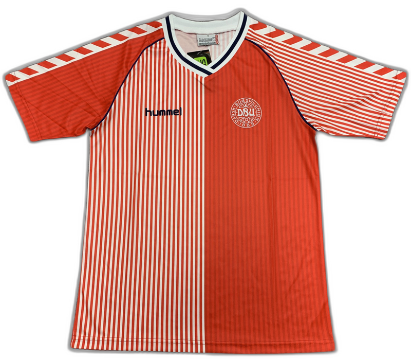 Camisola Dinamarca 1986 I Home - Versão Retrô