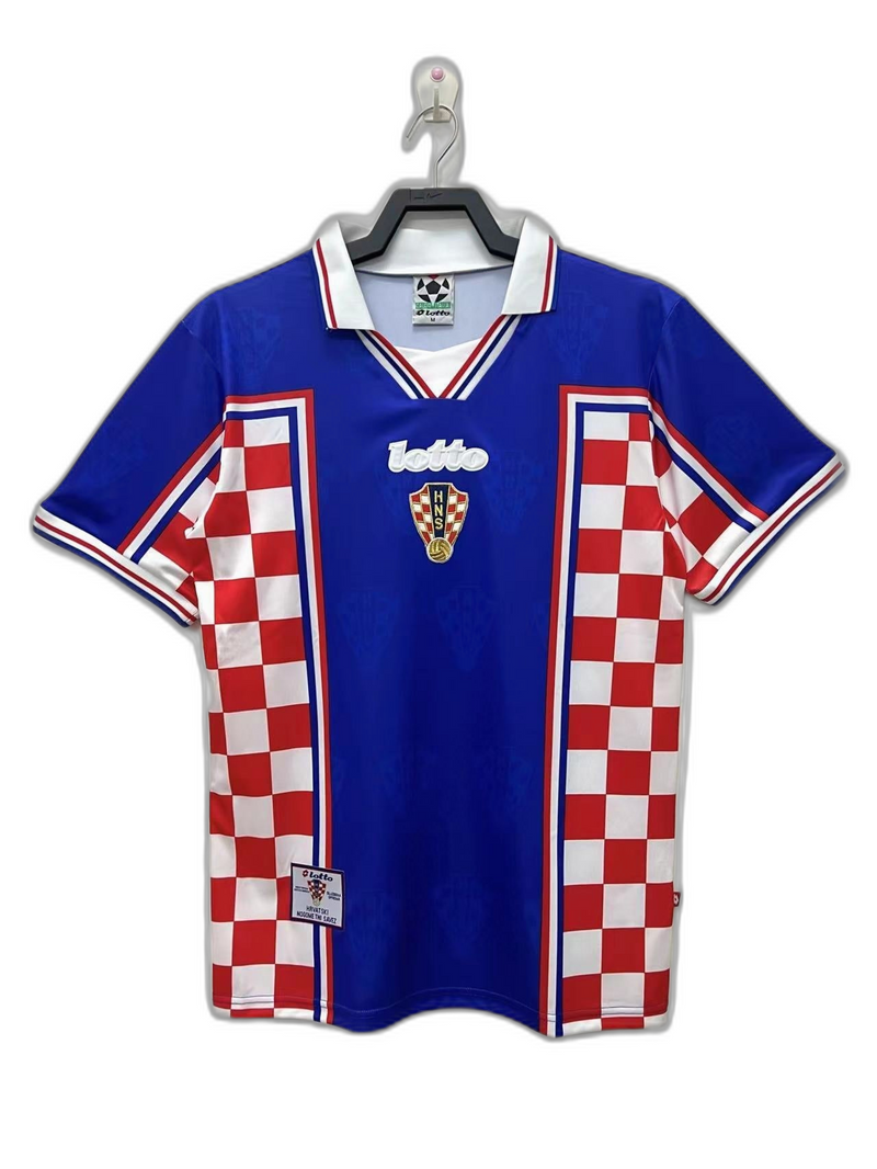 Camisola Croácia 1998 II Away - Versão Retrô