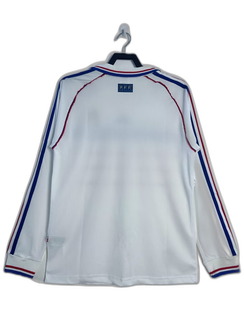 Camisola França 1998 - Versão Retrô Manga Longa