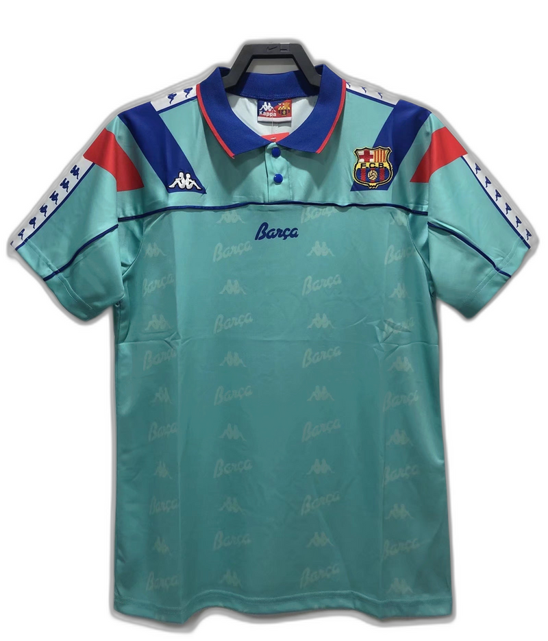 Camisola Barcelona 92/95 Light Blue - Versão Retrô