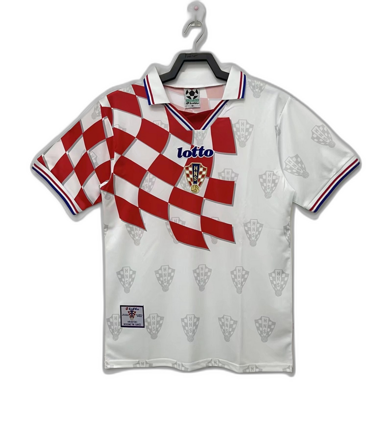 Camisola Croácia 1998 Copa do Mundo I Home - Versão Retrô