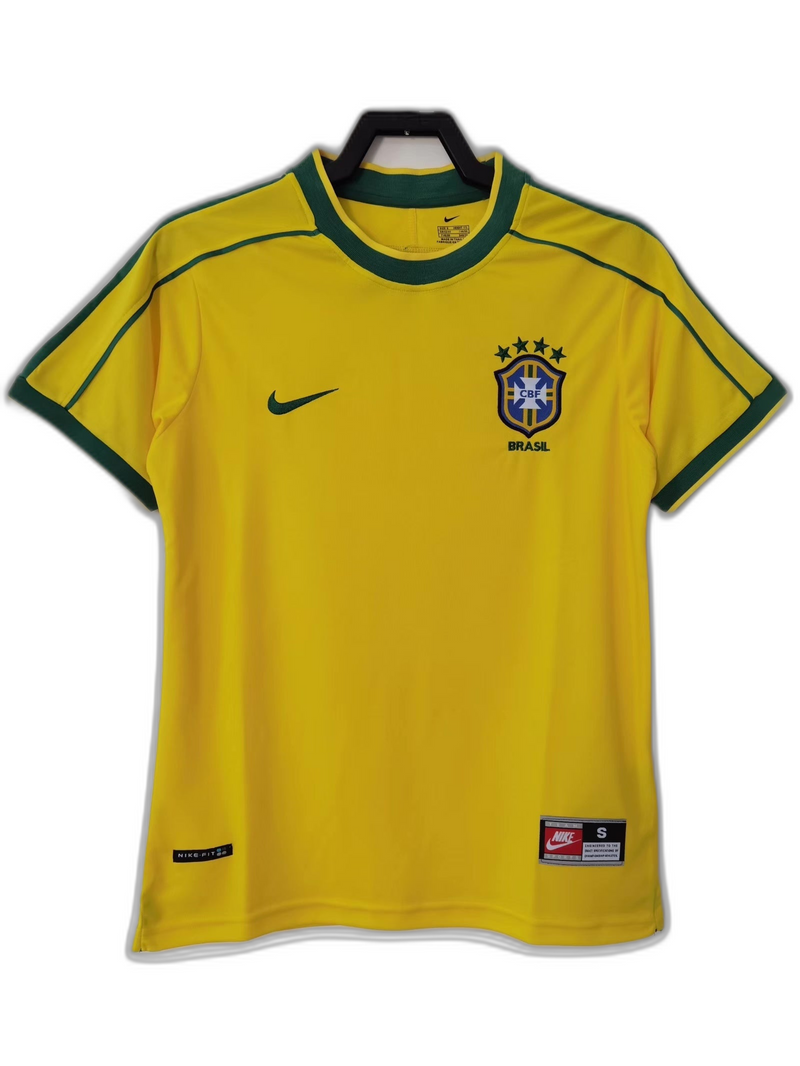 Camisola Brasil 1998 I Home - Versão Retrô