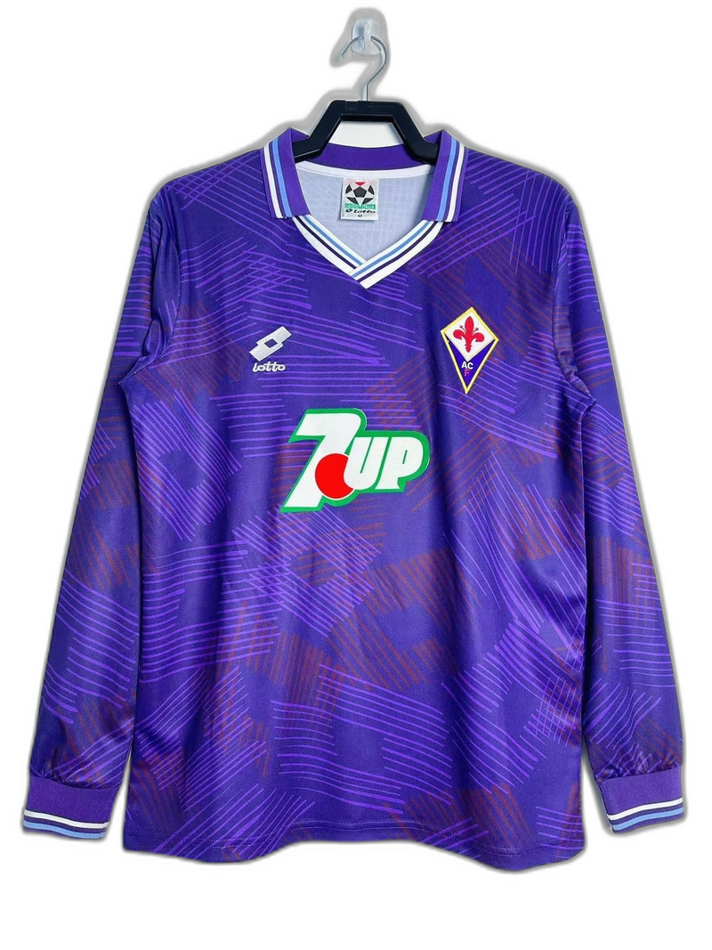 Camisola Fiorentina 92/93 I Home - Versão Retrô Manga Longa