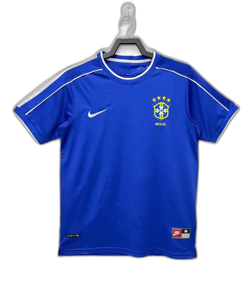 Camisola Brasil 1998 II Away - Versão Retrô