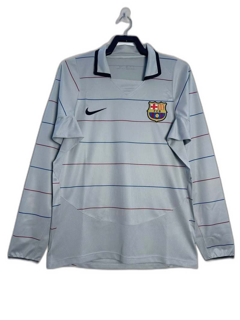 Camisola Barcelona 03/04 II Away - Versão Retrô Manga Longa