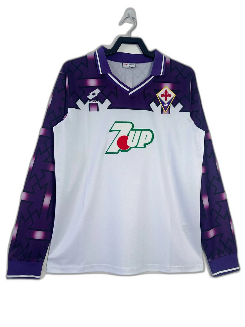 Camisola Fiorentina 92/93 II Away - Versão Retrô Manga Longa