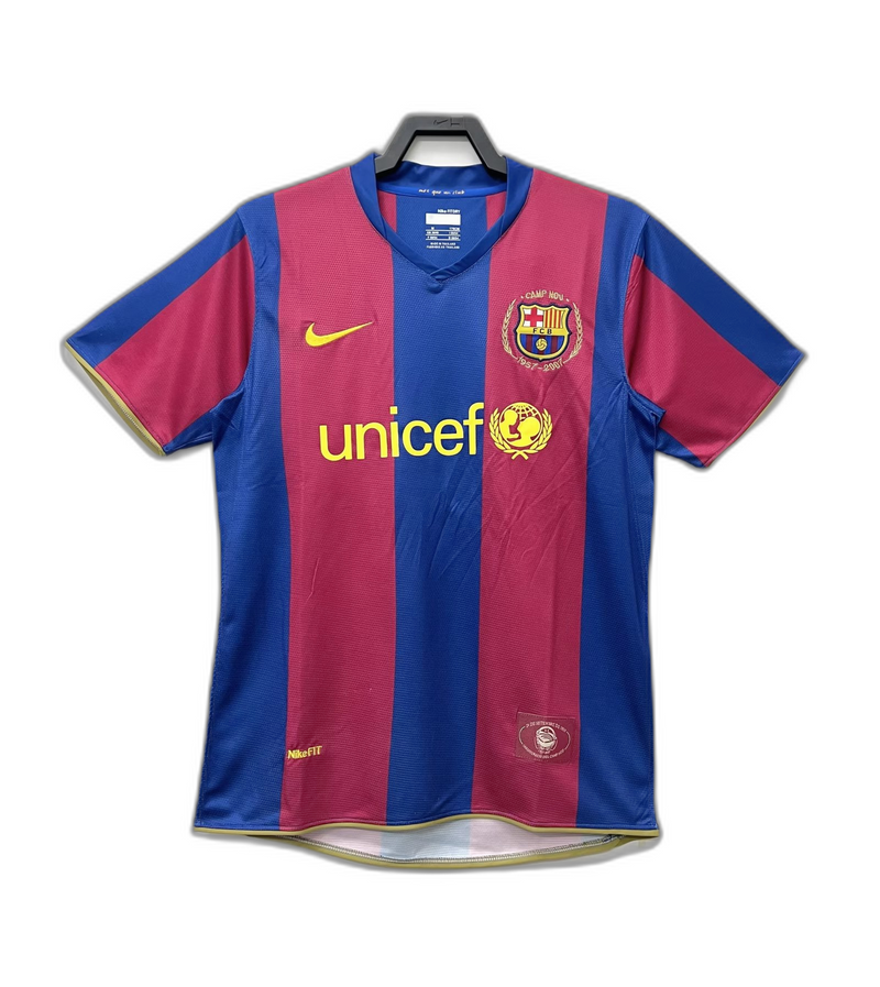 Camisola Barcelona 07/08 I Home - Versão Retrô