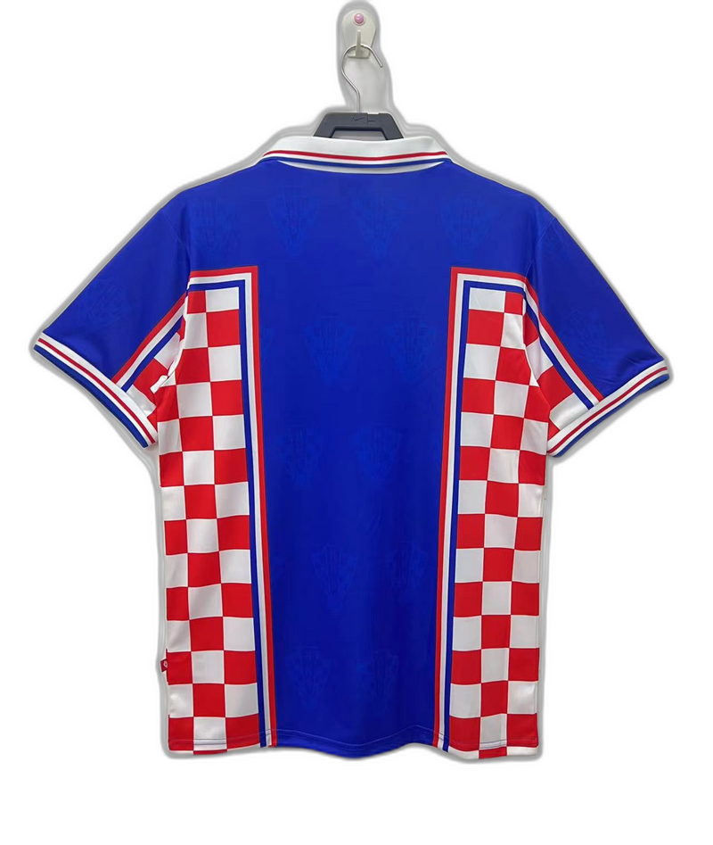 Camisola Croácia 1998 II Away - Versão Retrô