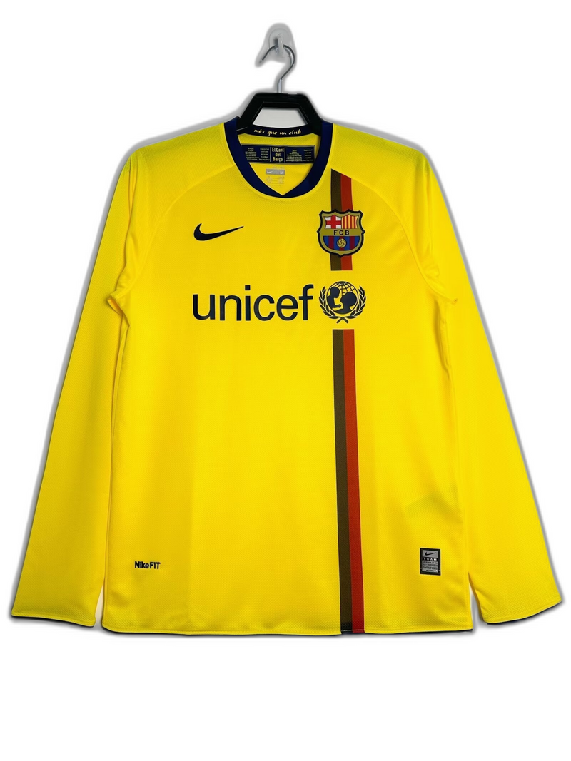 Camisola Barcelona 08/09 II Away - Versão Retrô Manga Longa