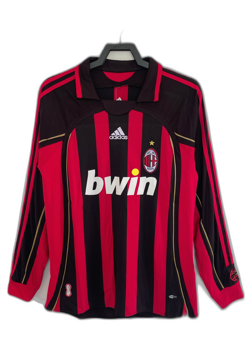 Camisola AC Milan 06/07 I Home - Versão Retrô Manga Longa
