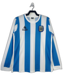 Camisola Argentina 1986 I Home - Versão Retrô Manga Longa